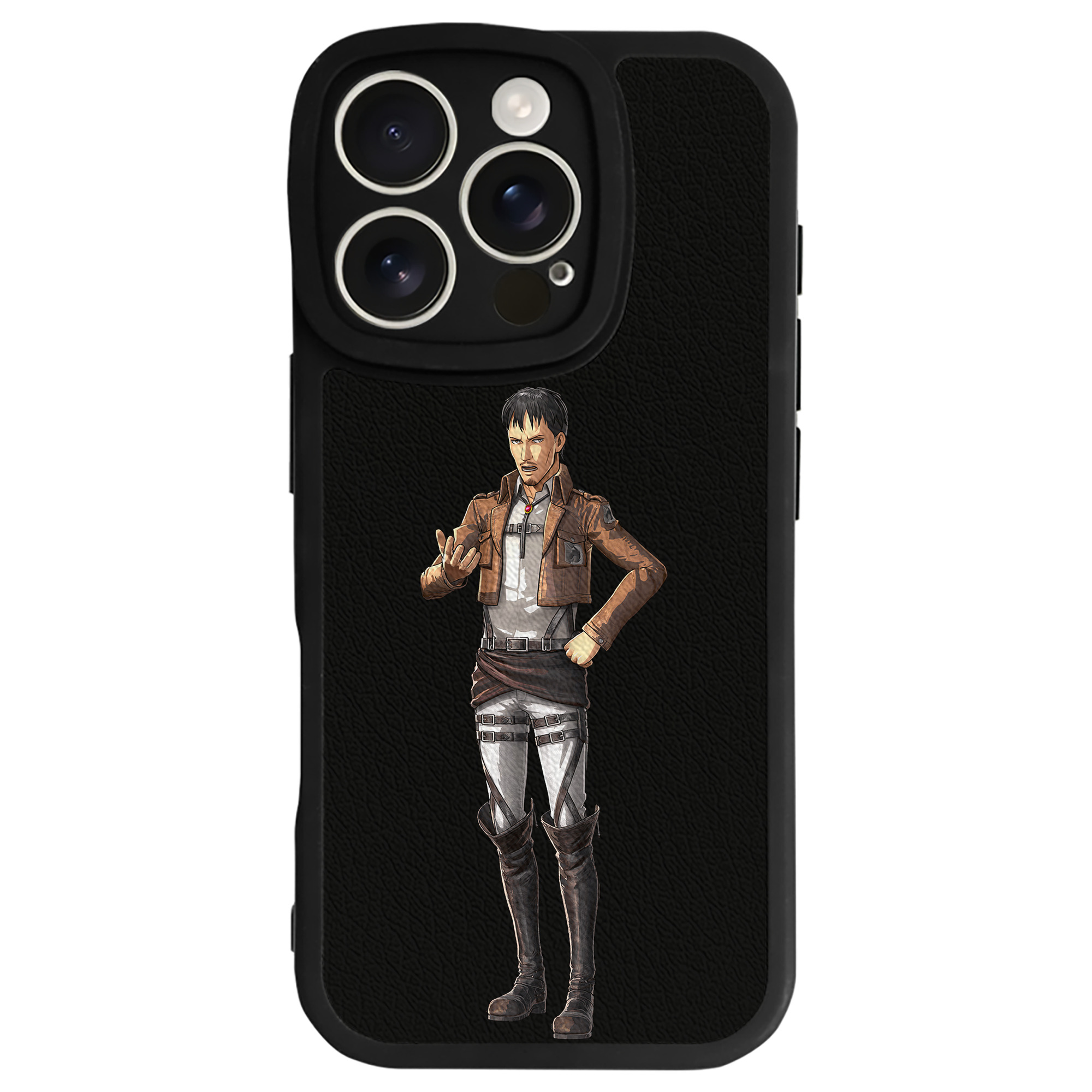 （画像用） 進撃の巨人 Attack on Titan 【iPhone 16シリーズ対応】シリコンスマホケース（レザー調） 材質：シリコン